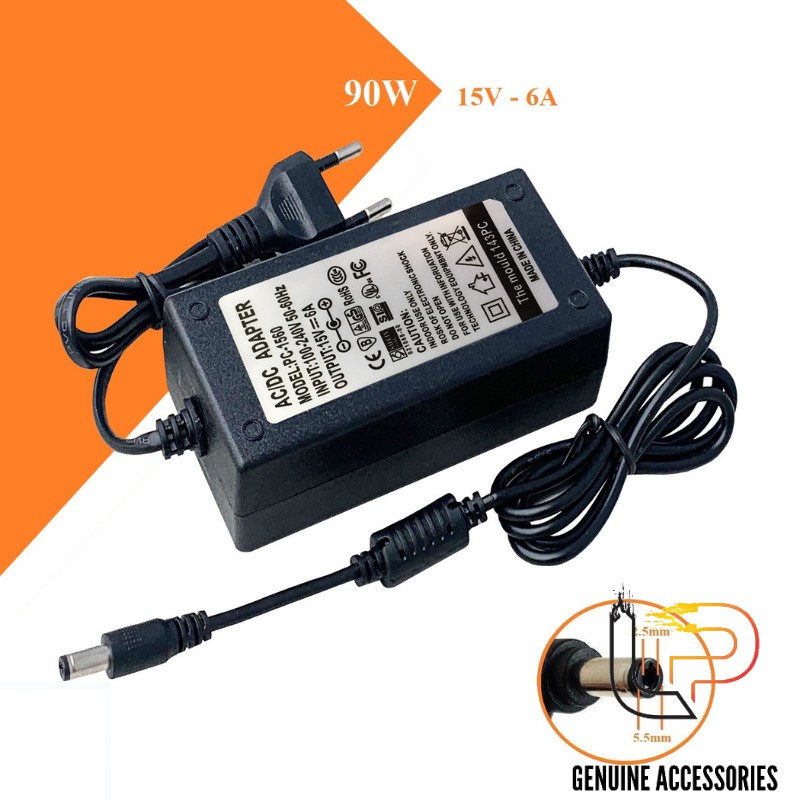 ADAPTER LCD LG 15V- 6A CHÂN JACK 5.5MM x 2.5MM - SẠC MÀN HÌNH 15V - 6A