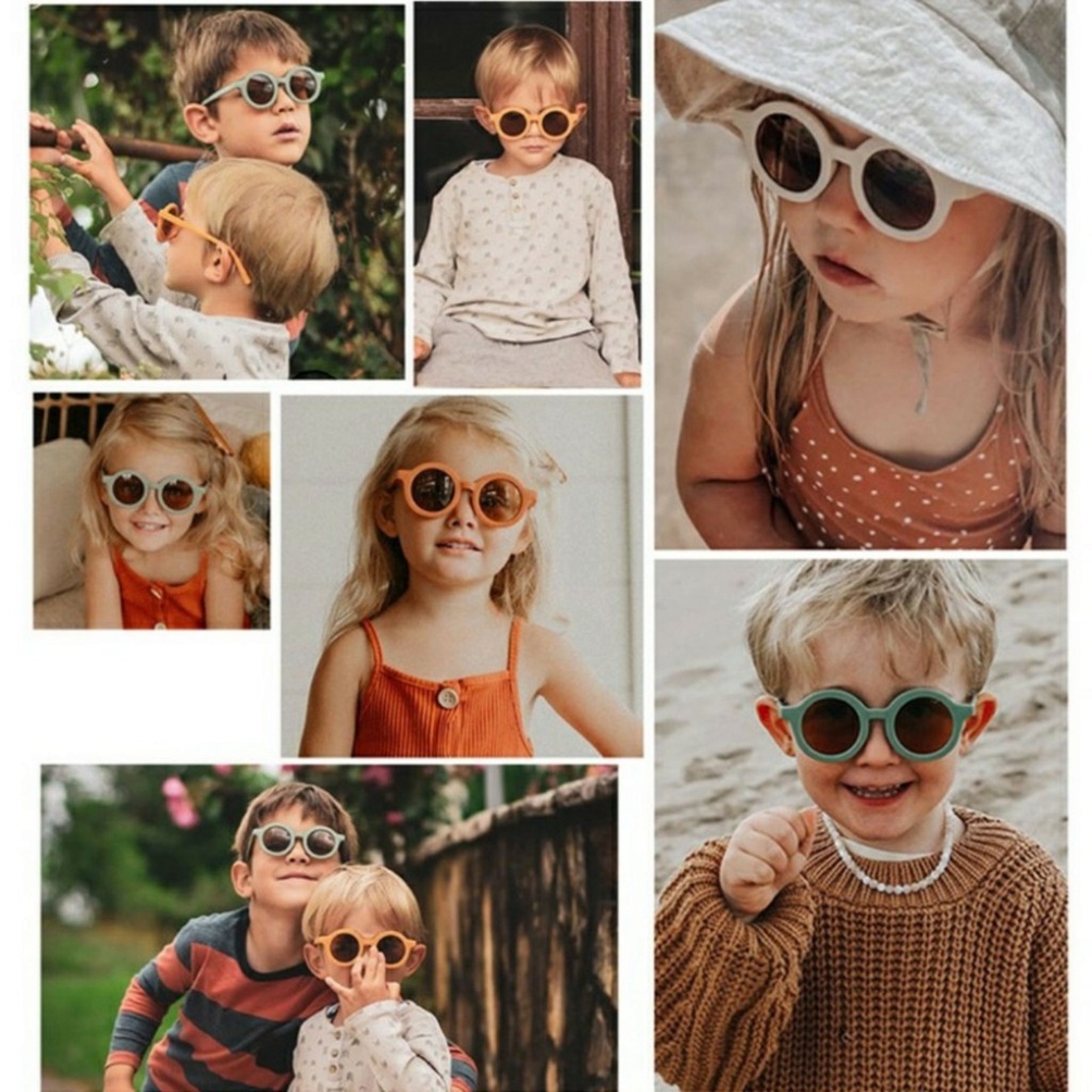 Kính cho bé 🍒 FREESHIP🍒 Kính mát màu Pastel cho bé trai bé gái cho bé 2 tuổi- 5 tuổi