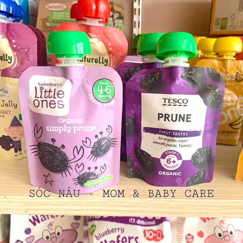 Mận Đen Nghiền Hữu Cơ Cho Bé Từ 6m.