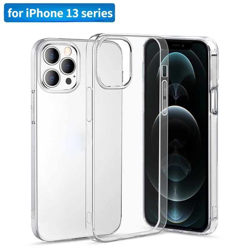 Ốp điện thoại TPU mềm siêu mỏng chống rơi thích hợp cho iPhone 13/13 mini/13 Pro/13 Pro Max