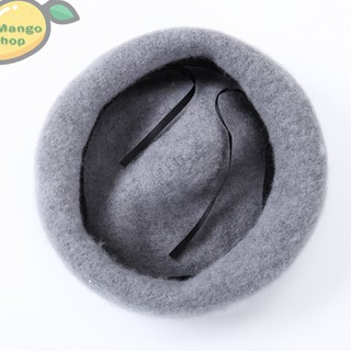 Mũ nồi dạ Beret có dây rút