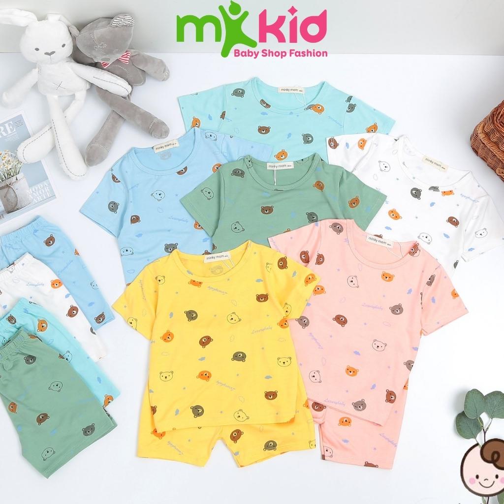 Bộ Cộc Tay Cho Bé FREE SHIP Bộ Minky Mom Cộc Tay Cho Bé Trai Bé Gái Chất Thun Lạnh siêu mềm mịn thoáng mát . . .