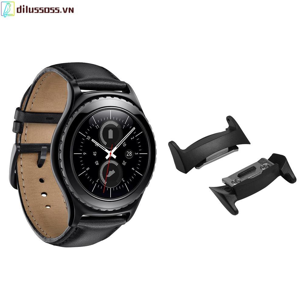 Set 2 Đầu Nối Bằng Thép Không Gỉ 20mm Cho Đồng Hồ Thông Minh Samsung Gear S2 Rm-720