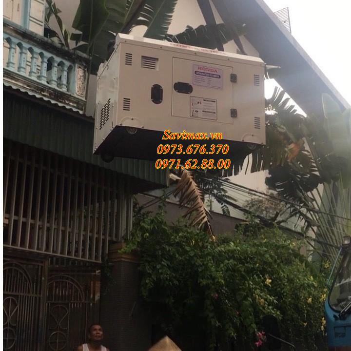 Máy phát điện Honda GS10KVA công suất 8kw chạy dầu có tủ chuyển đổi nguồn