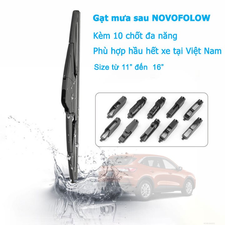 Gạt mưa sau ô tô phù hợp với hầu hết dòng xe Kia Hyundai Honda Toyota Honda Mazda Ford Việt Nam Mitsubishi Mercedes