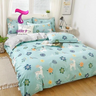 Hàng mới- set chăn ga gối đệm poly cotton 100% cao cấp hươu ngọc -bst chăn ga gối poly cotton