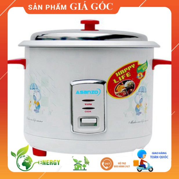 Nồi cơm điện đa năng Asanzo RC-1816 (2.2 lít) Nắp Rời