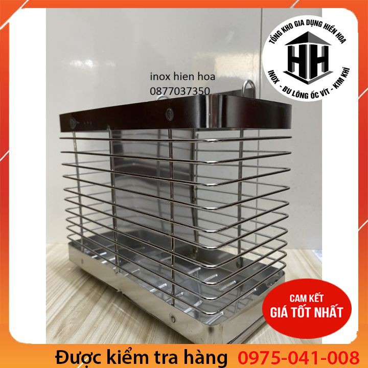 Ống đựng đũa muỗng bằng inox  2 ngăn OD 02 trong nhà bếp ỐNG ĐŨA ĐÔI VUÔNG