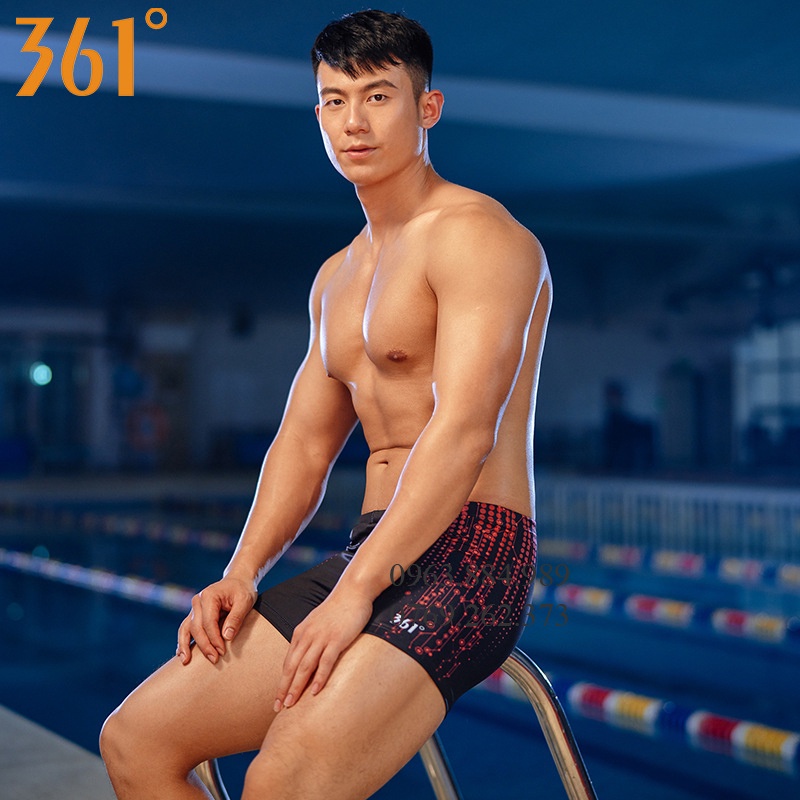 Quần bơi dạng đùi nam QB.02 phối màu đẹp cho anh em - Video shop làm