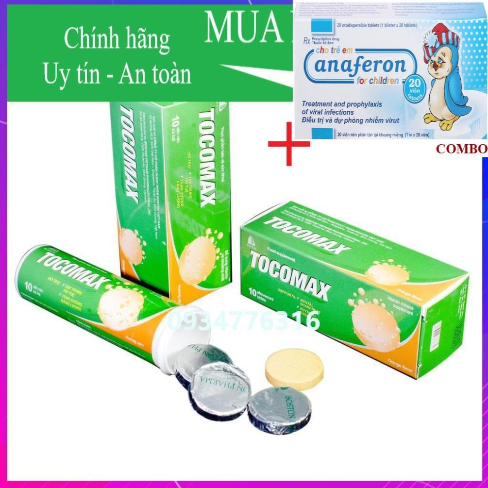 Combo Chim cánh cụt Nga+ ✅ Viên Sủi Tocomax - 10 viên sủi - hỗ trợ tập trung trí tuệ, tăng cường năng lượng.