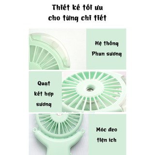 Quạt phun sương cầm tay mini đa năng Magicsee tích hợp 6 trong 1