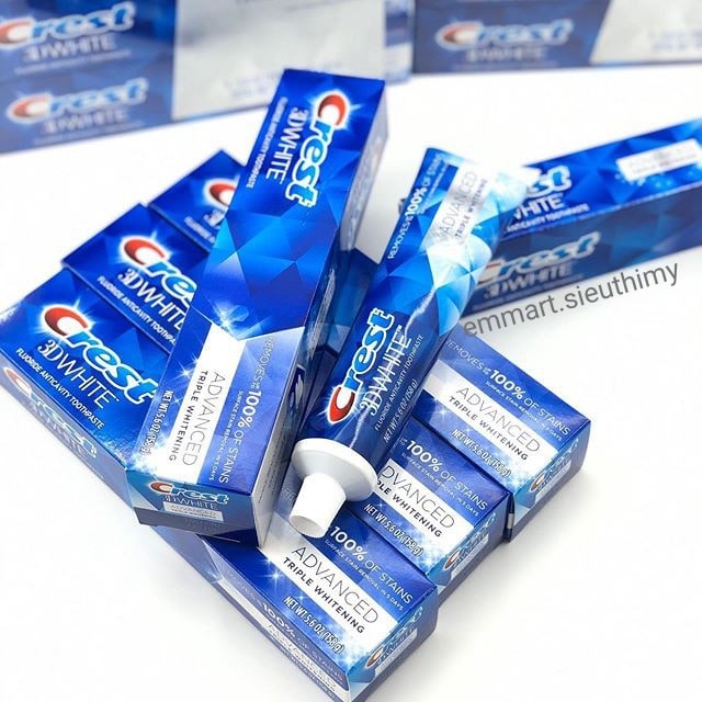 Kem đánh trắng răng Crest 3D White Advanced Whitening 158g