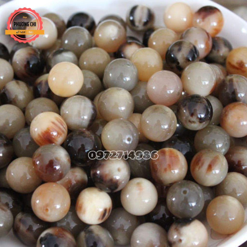 Vòng đeo tay sừng may mắn màu vân nưa tự nhiên đẹp, Vòng tay phong thủy mang tài lộc về nhà bạn | Mỹ nghệ phương chi