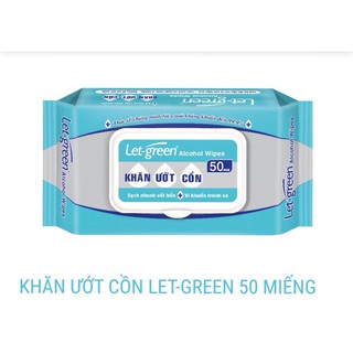 Khăn ướt cồn LET-GREEN 50 miếng