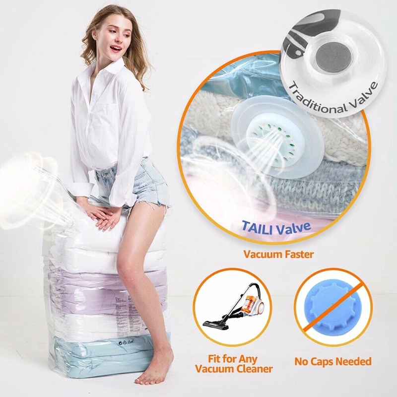 Túi Hút Chân Không Đựng Quần Áo Chăn Mền Tiết Kiệm Không Gian