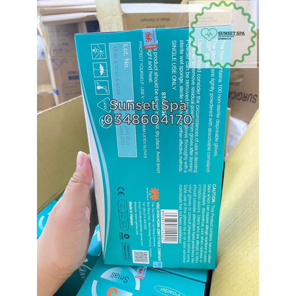 Găng Tay Y Tế Có Bột Vglove Hàng Công Ty  - Găng Tay Y Tế Có Bột Loại Dày