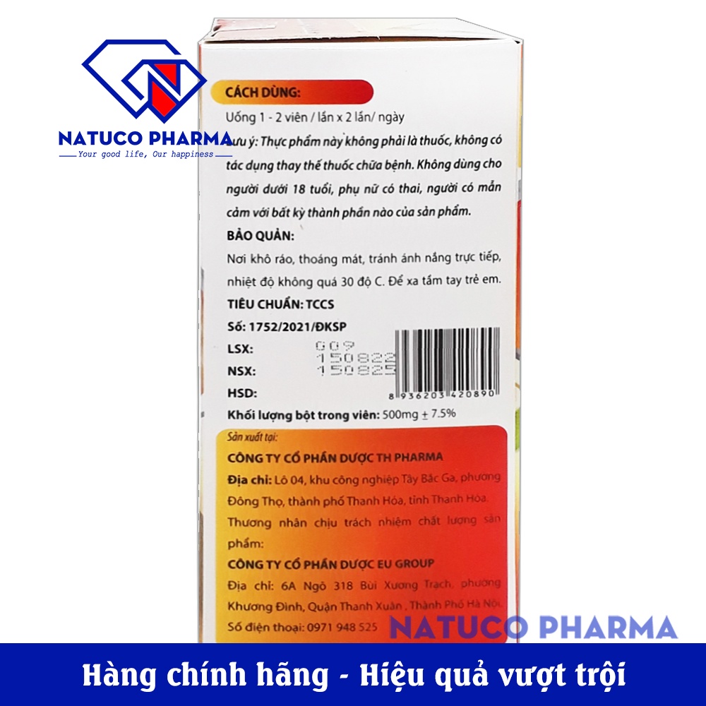 KORE GOOUD PLUS - Viên uống giảm Gút từ Thành phần 100% thảo dược - giảm acid máu, giảm đau, sưng do gout - Hộp 30 viên