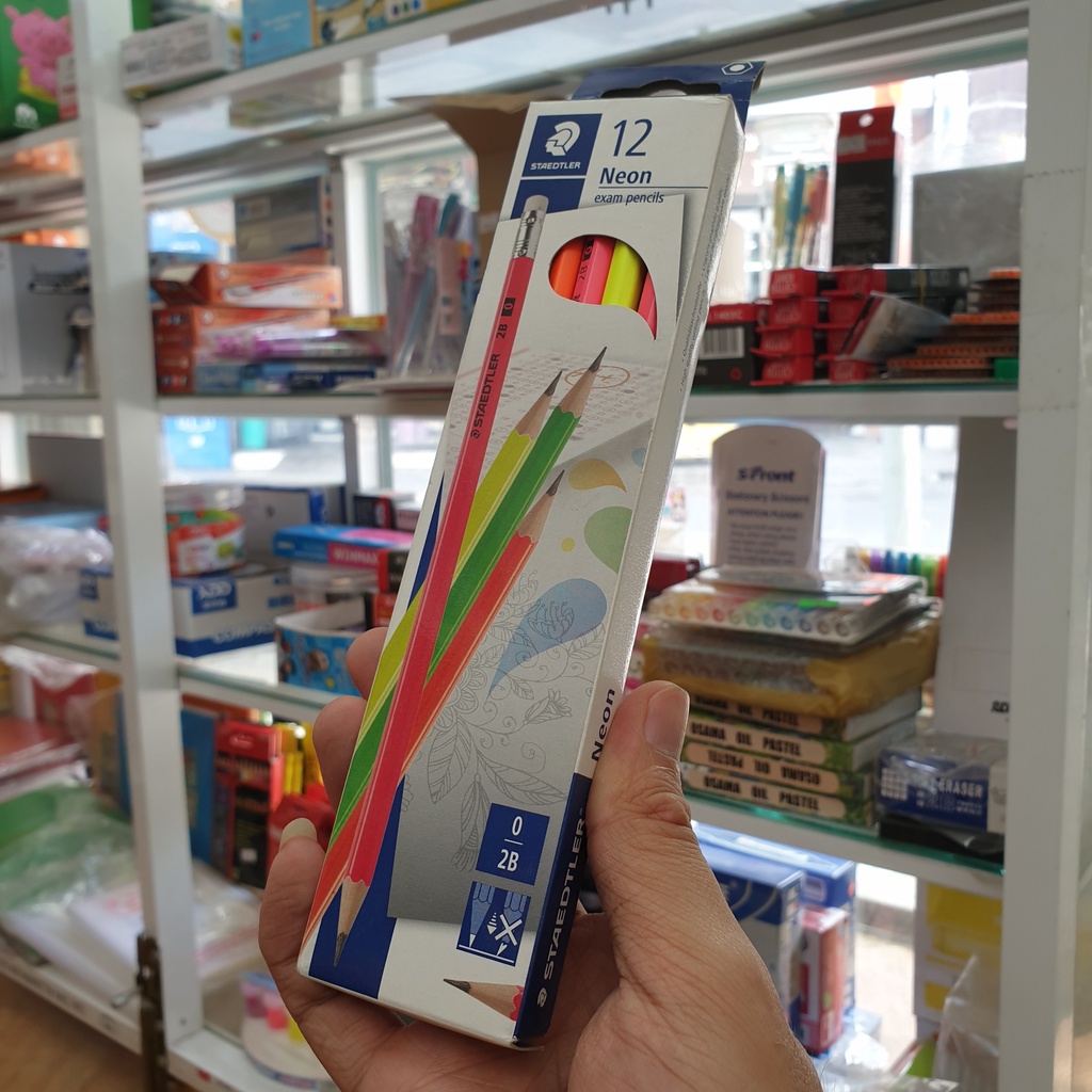 ✅  Bút Chì 2B Staedtler - NEON - Hàng Thái