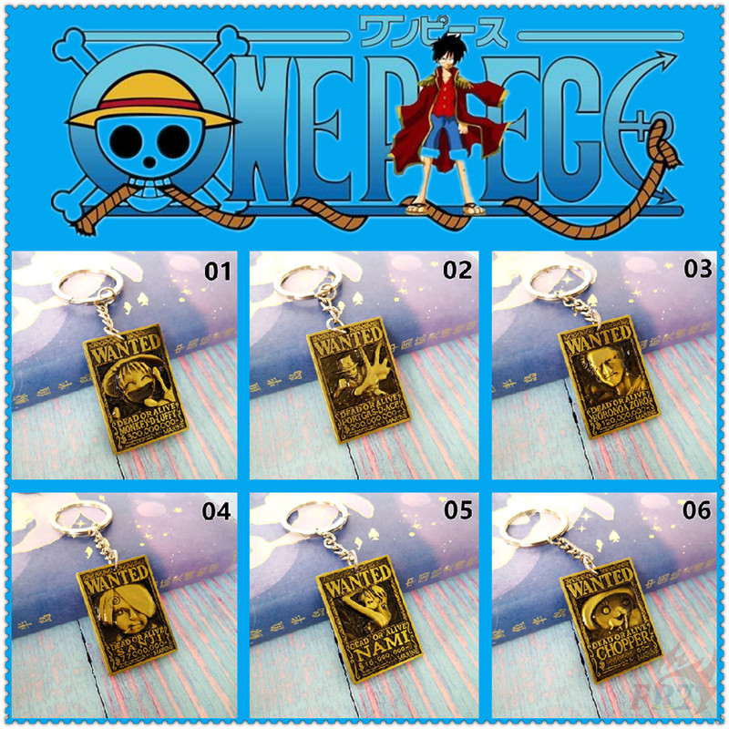 1 Móc Khóa Kim Loại Hình Nhân Vật Phim One Piece 6 Kiểu Lựa Chọn