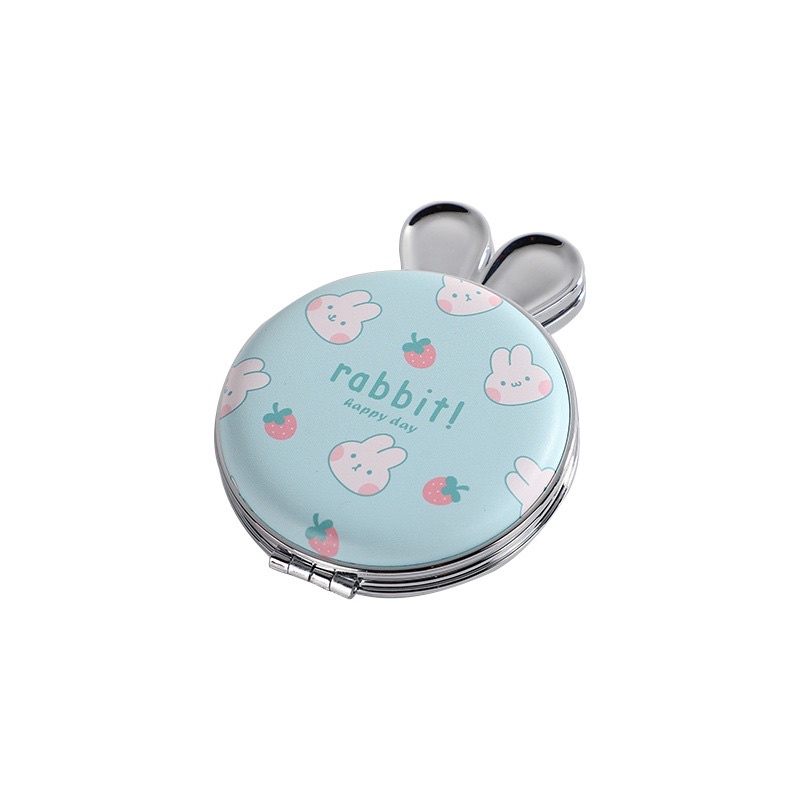 Gương Mini 2 Mặt Hình Tai Thỏ Nhiều Mẫu Hàn Quốc