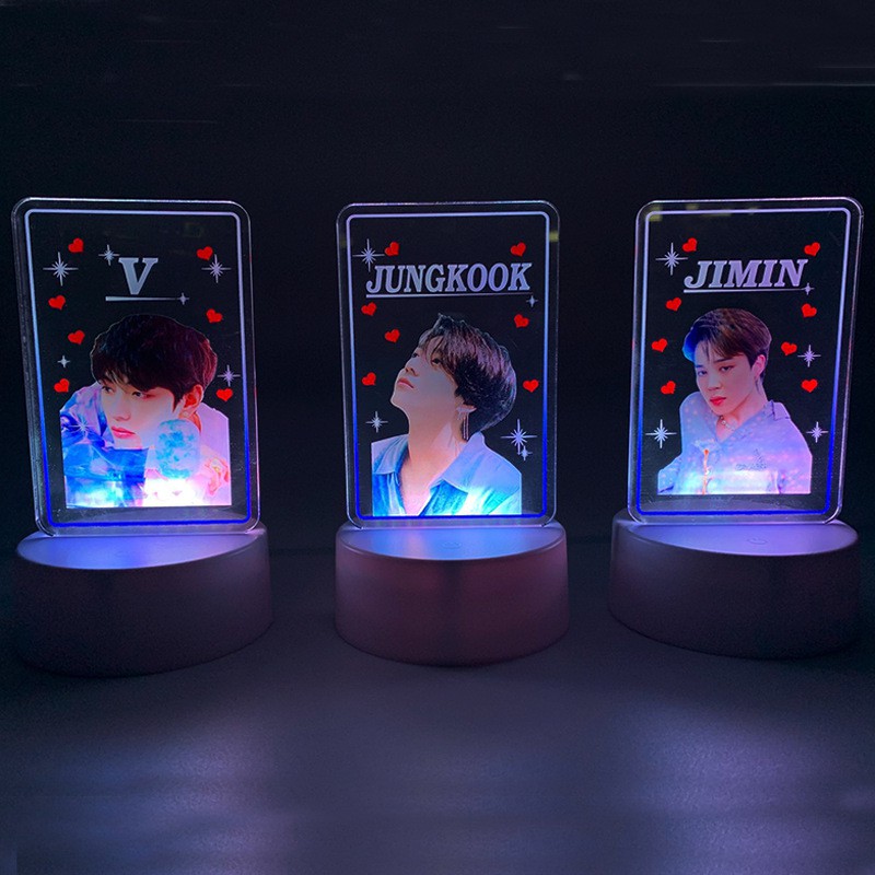 Đèn ngủ BTS và BTS chibi hình pop up store chibi