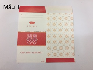 Phong bì mừng đám cưới bắt mắt