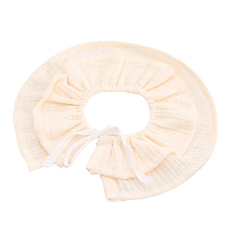 Khăn Quàng Cổ Bằng Vải Cotton Crepe Mềm Màu Trơn Trang Trí Yếm Ăn Dành Cho Bé Sơ Sinh