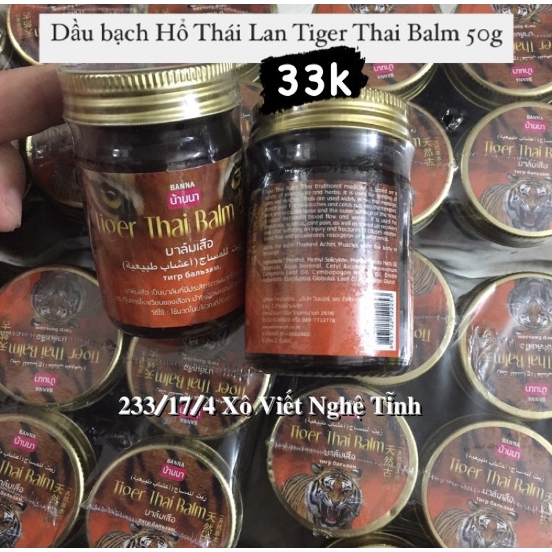 Dầu bạch Hổ Thái Lan Tiger Thai Balm 50g