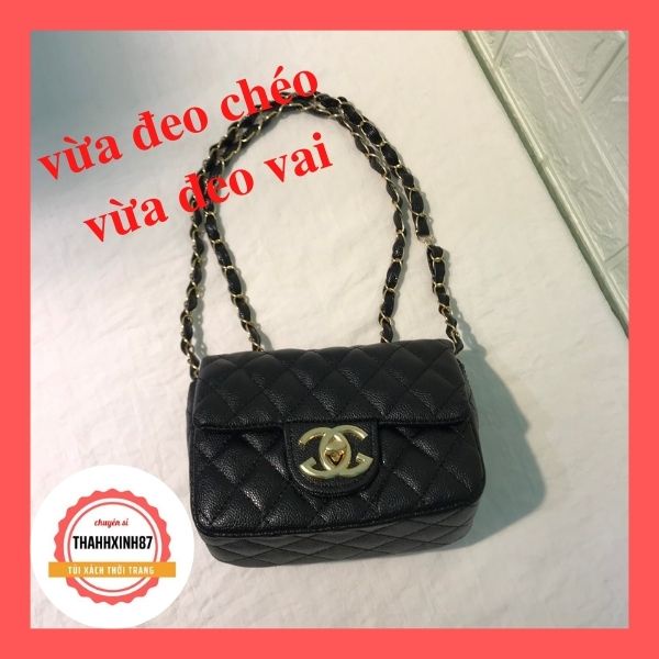 túi xách nữ ❤️‍❤️‍Free ship 50k❤️‍❤️‍túi classic 18 trần ô cao cấp