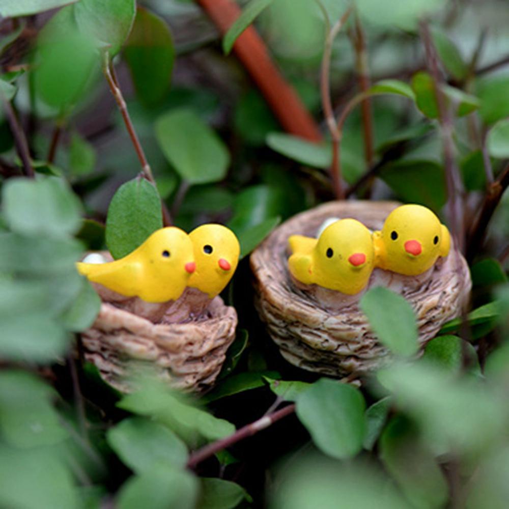 YIYU Mô Hình Tổ Chim Nhỏ Trang Trí Sân Vườn