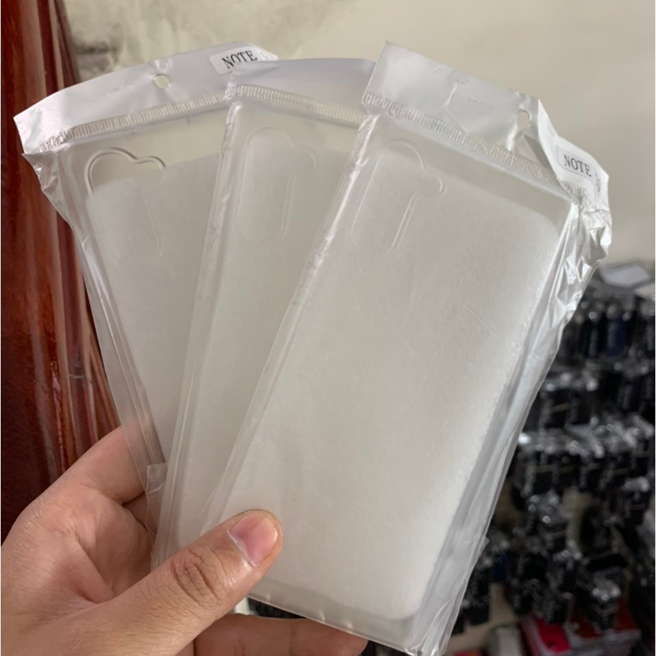 Bộ 3 chiếc ốp dẻo cho Galaxy Note 10/ Note 10 Plus silicon trong suốt