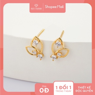 Bông Tai Nữ Vàng Tây 14K BTAM83 Huy Thanh Jewelry
