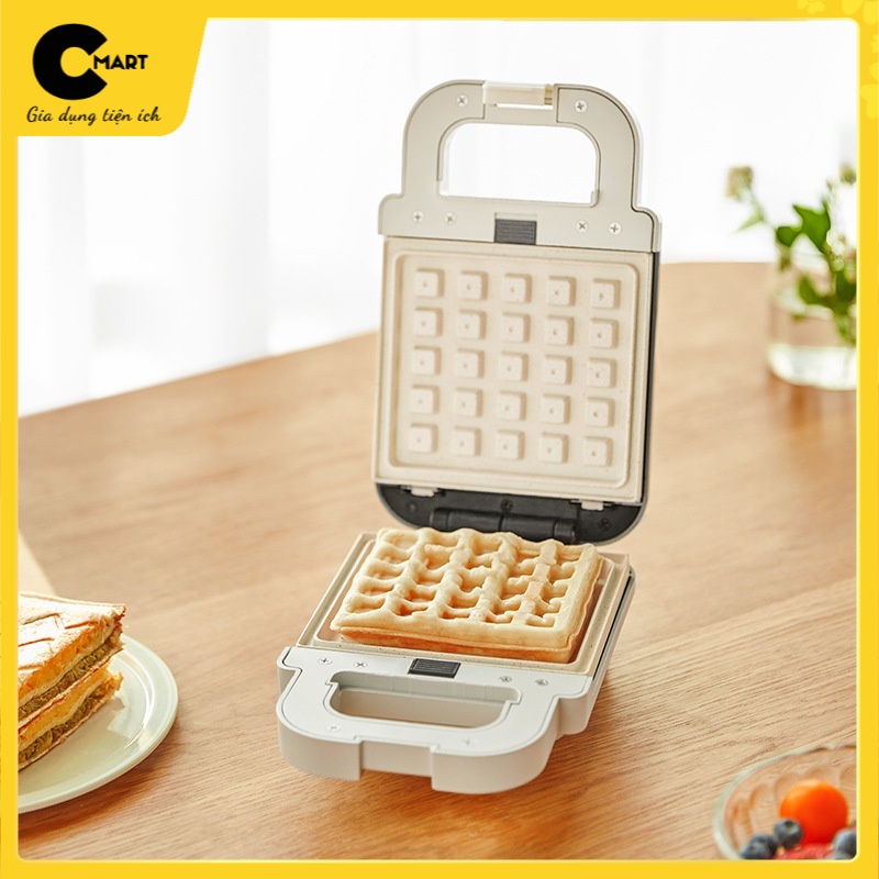 Máy Làm Bánh Ăn Sáng Nướng Bánh Quế Nhỏ Đa Năng OLAYKS  OLK-D1902 [CMART_GIA DỤNG TIỆN ÍCH]