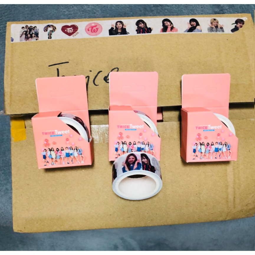 Băng keo Washi tape 5 mét kèm hộp BTS Answer, haloween, Blackpink