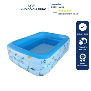 Bể bơi, phao bơi trẻ em 1,2m chữ nhật 2 tầng