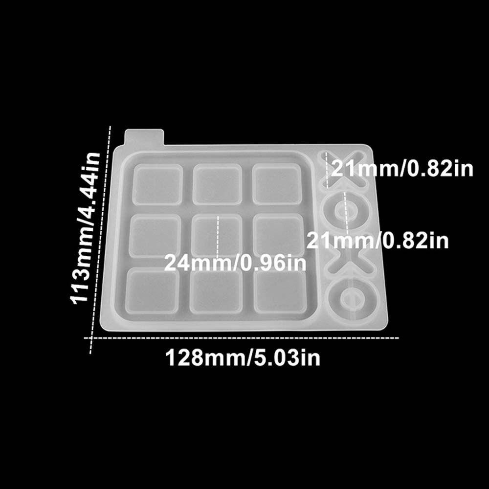 PATRICIA Khuôn Nhựa Epoxy Trong Suốt Hình Quân Cờ Vua Độc Đáo DIY
