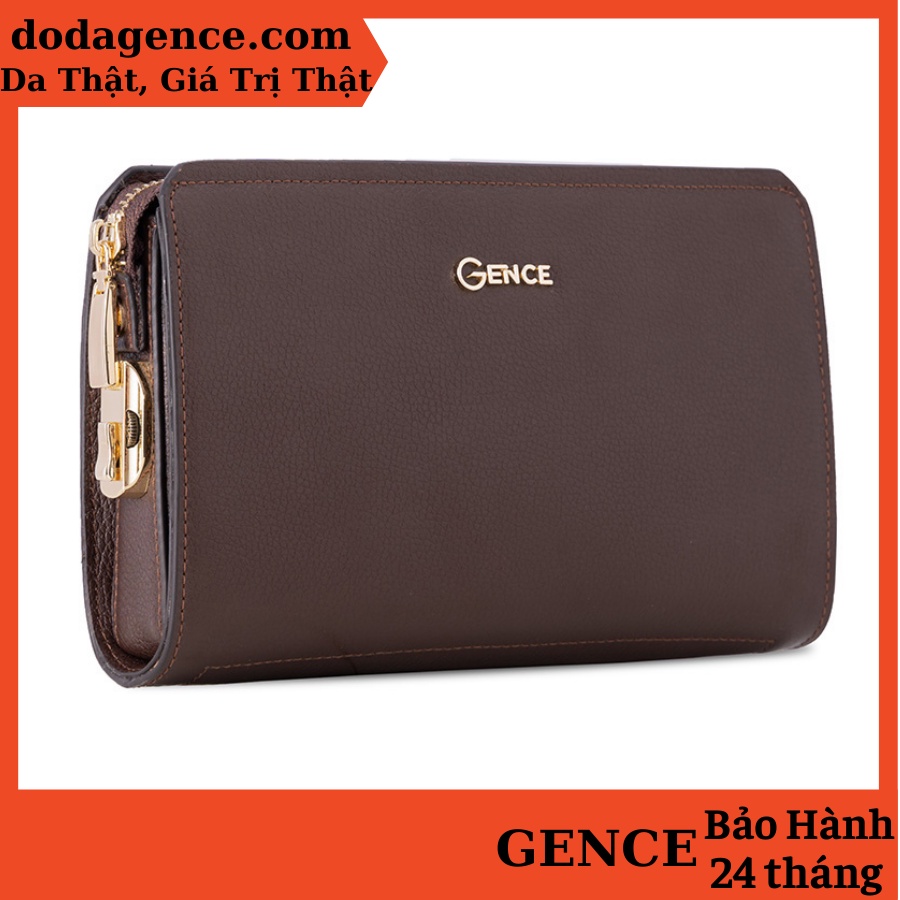 Clutch, Ví Cầm Tay Thời Trang Nam Khóa Số Da Bò Mill Cao Cấp RB07 Đen, Nâu