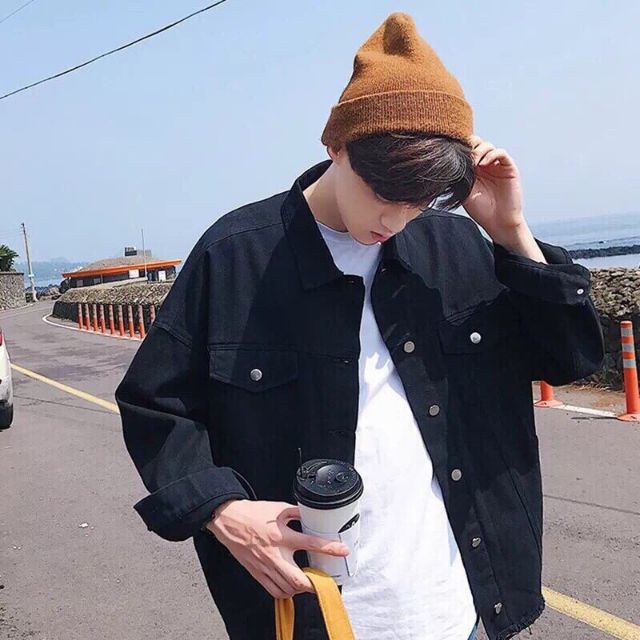 Áo khoác jean Unisex Hàn Quốc vải đẹp cao cấp rất đẹp
