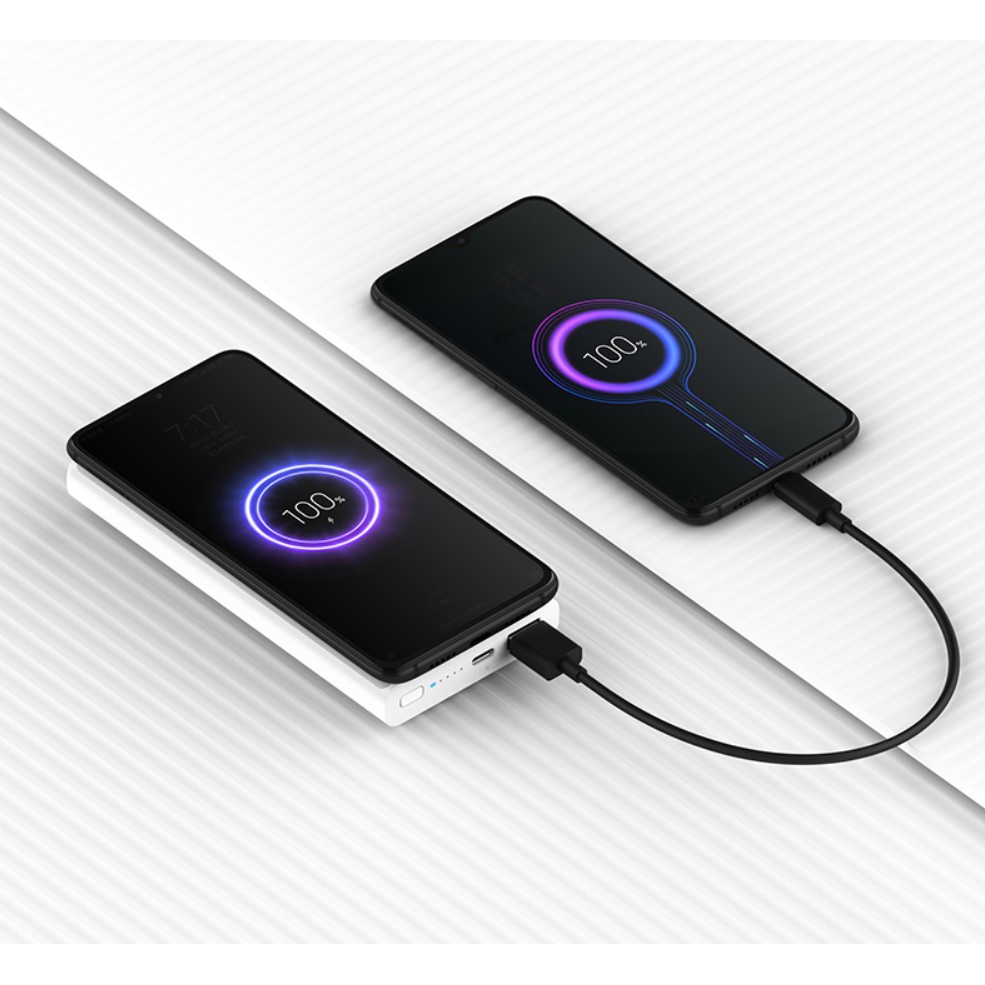 Pin sạc dự phòng không dây Xiaomi 10000mAh 2019 - Sạc dự phòng tích hợp sạc không dây 10000mAh Xiaomi lite