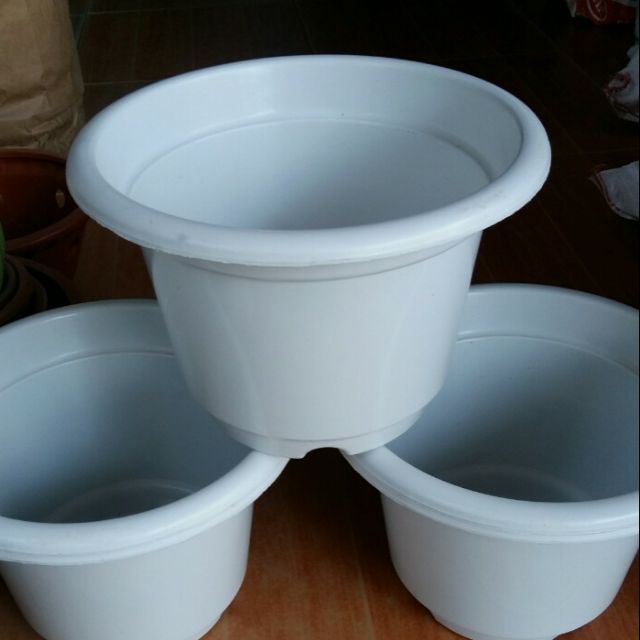 [RẺ]  chậu tròn trồng hoa phi 24cmx 16cm ĐẸP, chất.