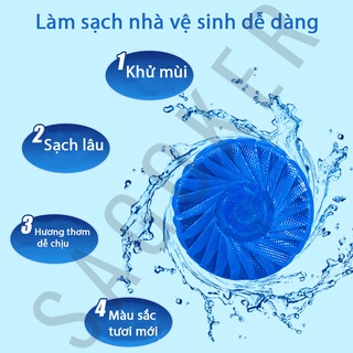 Combo 50 viên tẩy bồn cầu diệt khuẩn công nghệ hàn quốc thay cho vi.m - ảnh sản phẩm 4