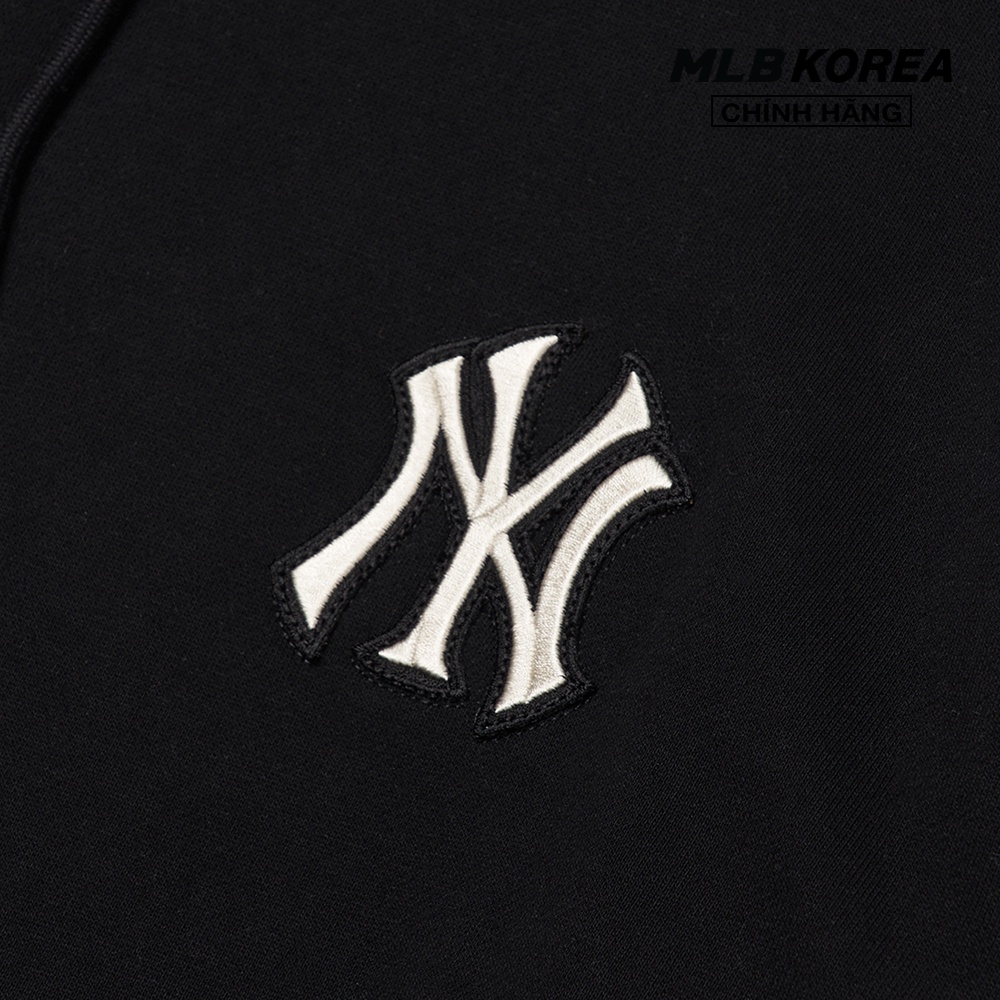 MLB - Áo hoodie tay dài phối mũ Check Big Logo 3AHDC0114-50BKS