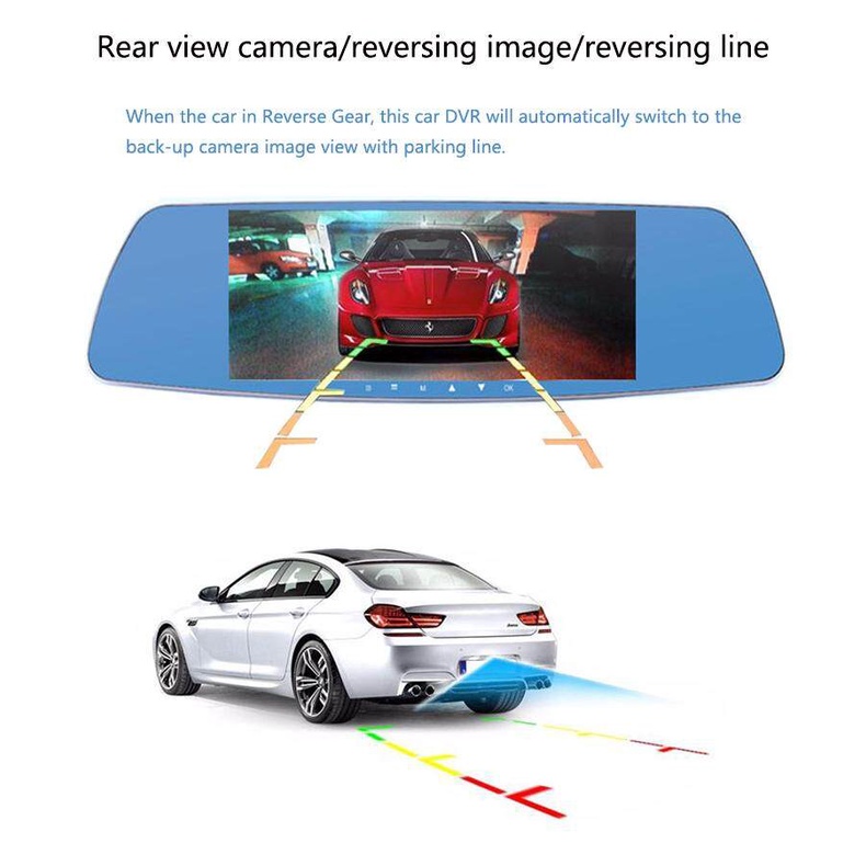 Camera hành trình EKLEVA có màn hình cảm ứng 7 inch HD cho xe hơi