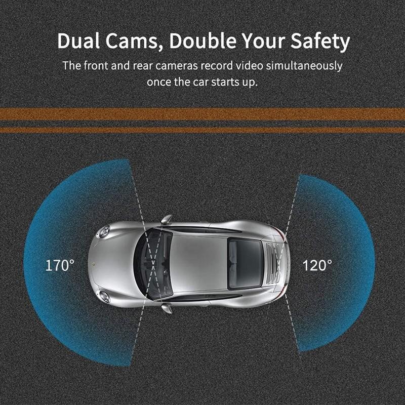 Camera chiếu hậu màn hình cảm ứng HD 1080P 5 inches cho xe hơi | BigBuy360 - bigbuy360.vn