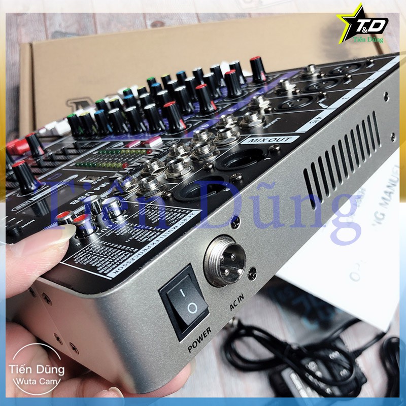 Bàn Mixer M4 USB bảo cao cấp vượt trợi các dòng mixer f4 và mixer f7 có blueooth usb màn hình led hiển thị hỗ trợ 48v