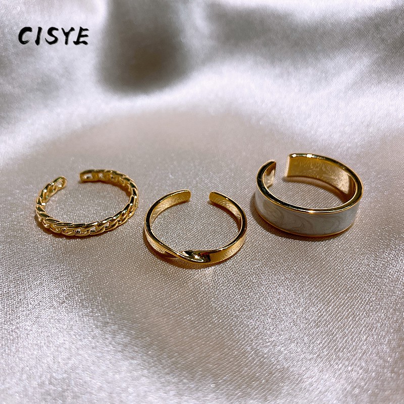 Bộ 3 nhẫn thời trang phong cách châu Âu cho nữ