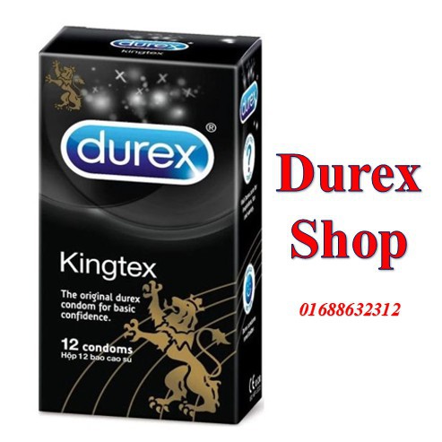 [Siêu giảm giá ]Bao cao su ÔM SÁT Durex Kingtex - 12 bao