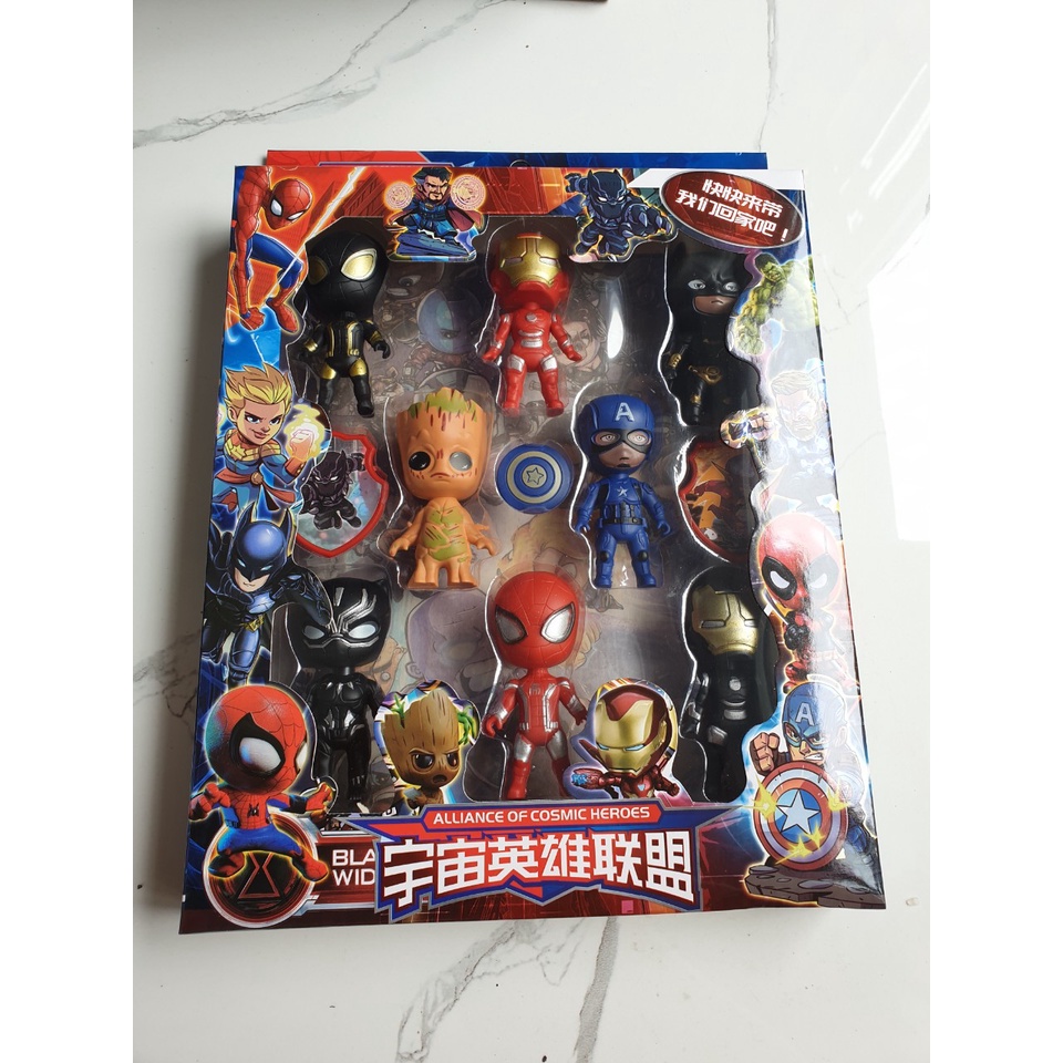 Đồ chơi mô hình siêu anh hùng nhân vật Avenger cho bé (bộ 5 hoặc 8 mô hình)