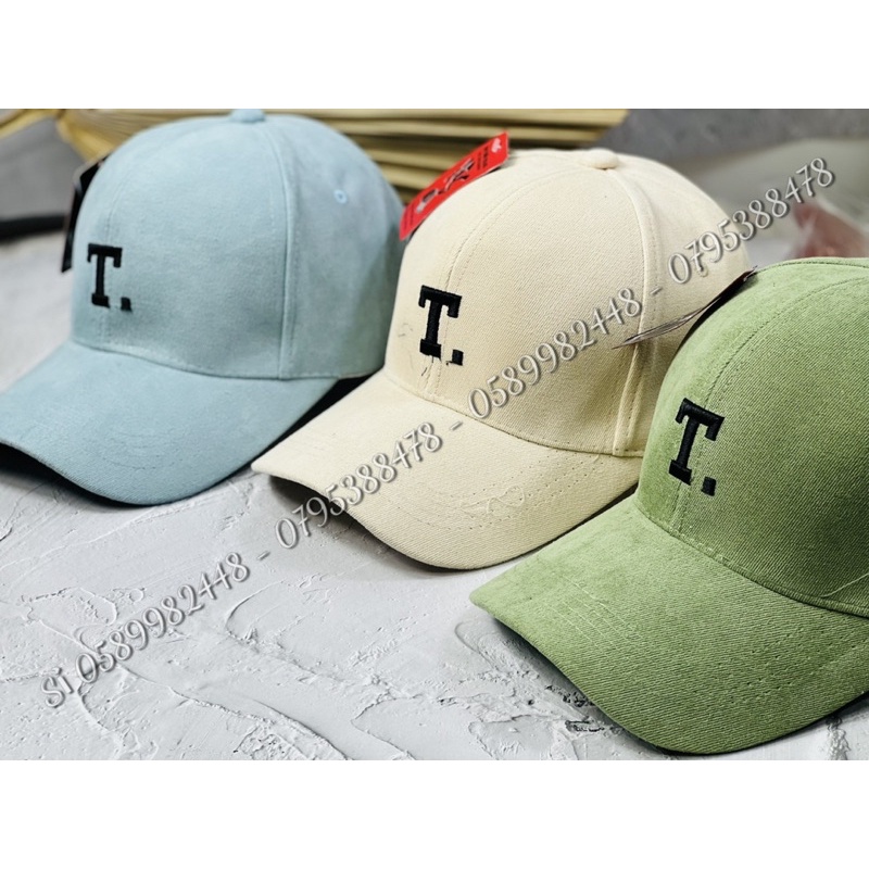 Nón kết nhung Hàn quốc - mũ kaki nhung thêu chữ T phong cách ulzzang hàn quốc đơn giản trẻ trung
