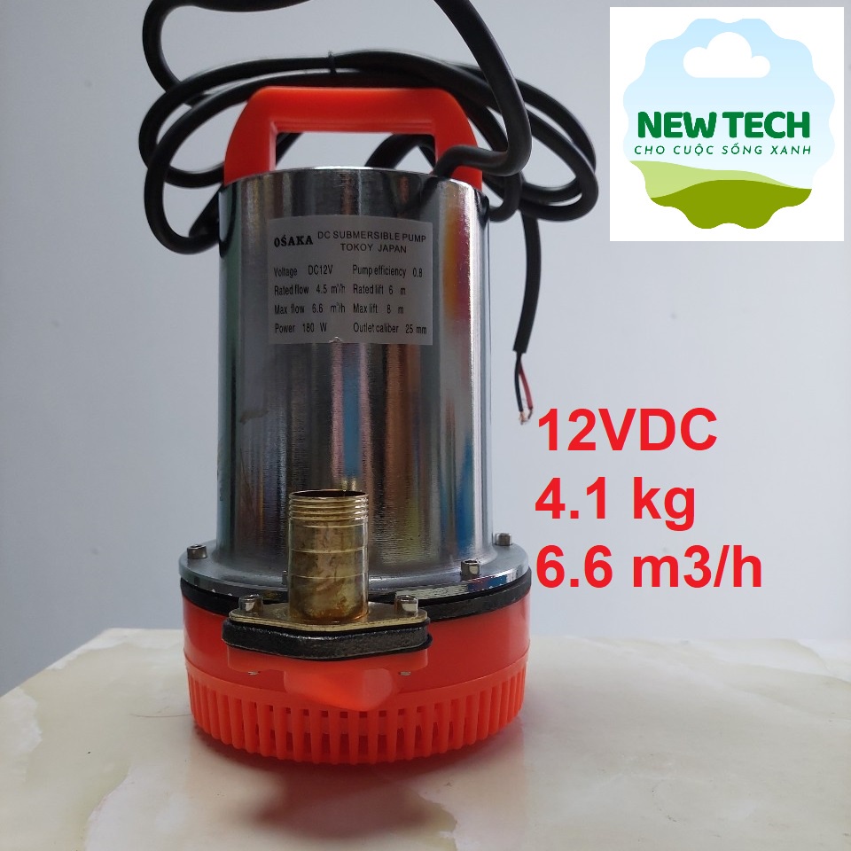 Máy bơm nước thả chìm mini 12V inox